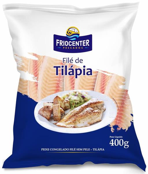 Peixe File Tilapia Congelado Frio Center 400gr