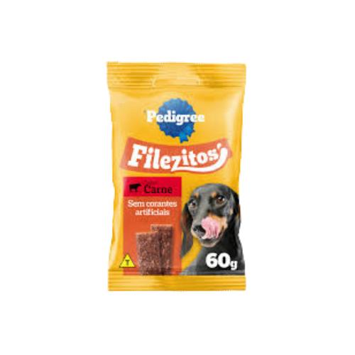 PETISCOS PEDIGREE FILEZITOS CARNE 60G