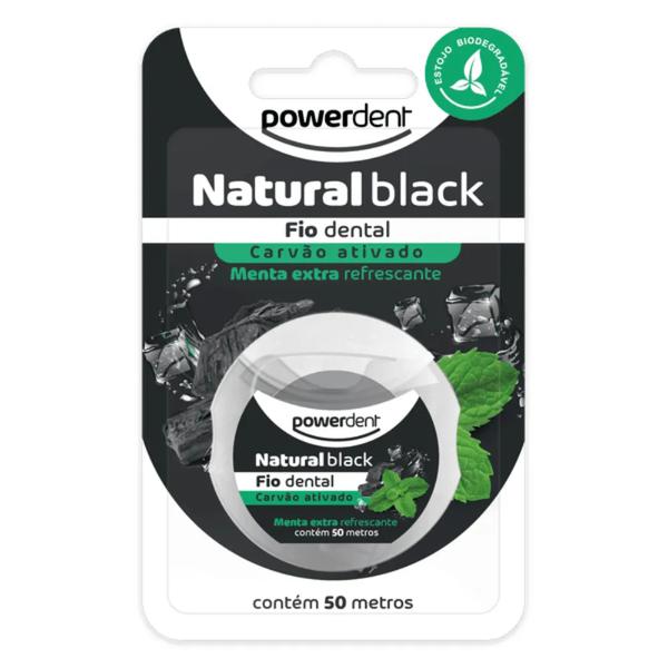FIO DENTAL POWER NAT BLACK 50MT