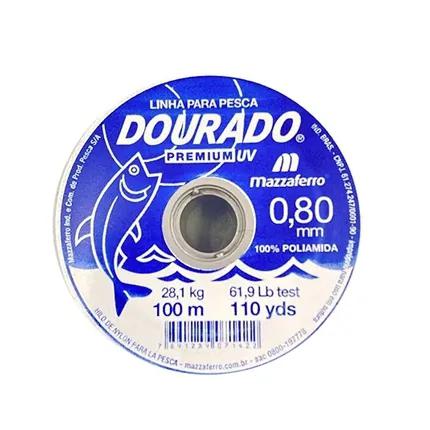 LINHA PESCA  0,80MM DOURADO