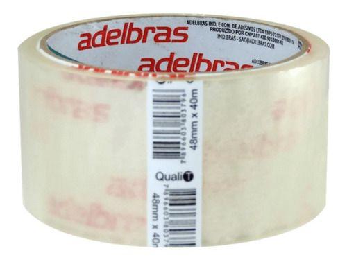 FITA ADESIVA 48X40 TRANSP ADELBRAS