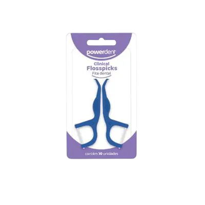 POWERDENT FITA DENTAL CLINICAL FLOSSPICKS 10UN