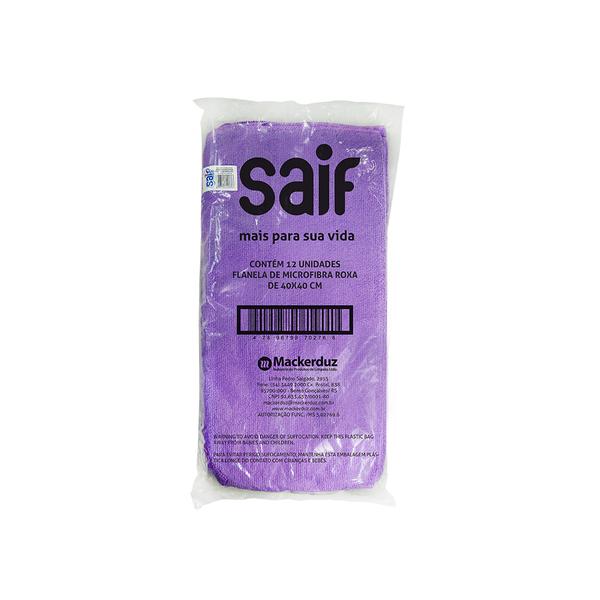 Flanela Microfibra Saif Roxa