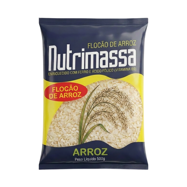 FLOCAO DE ARROZ NUTRIMASSA 500G