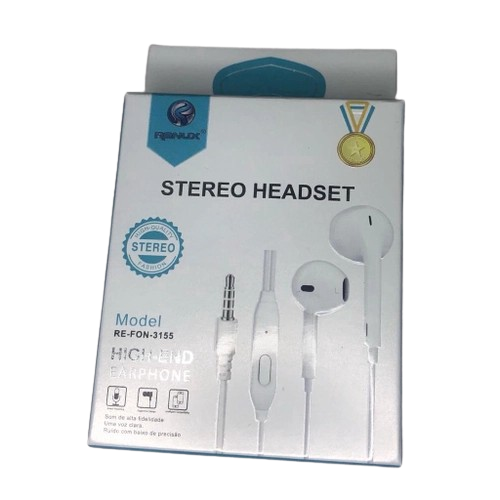 FONE DE OUVIDO RENUX STEREO HEADSET