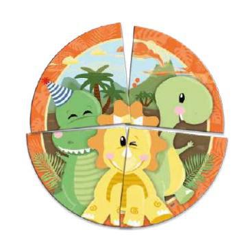 PAINEL 4 LAMINAS DINO BABY UN FESTCOLOR