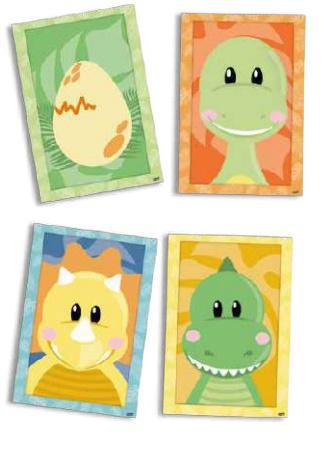 QUADROS DECORATIVOS DINO BABY 04UN FESTCOLOR