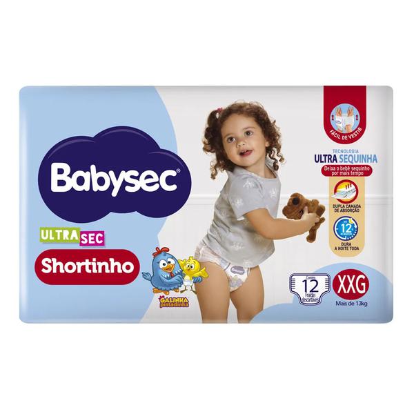 FRALDA DESC BABYSEC SHORT JUMBINHO XXG C/12
