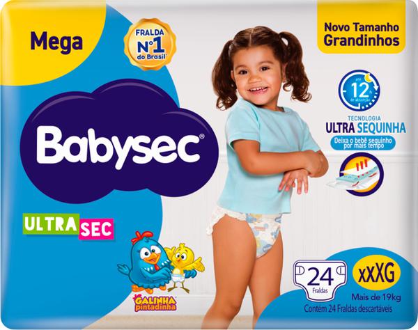 FRALDA BABYSEC ULTRA MEGA XXXG C/24UN
