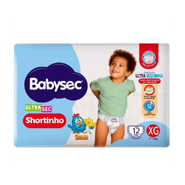 FRALDA BABYSEC SHORTINHO JUMBINHO XG 12X