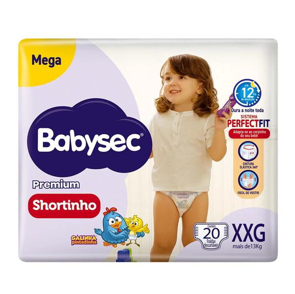 FRALDA BABYSEC SHORTINHO MEGA XXG 20UNI