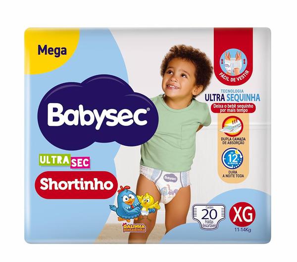 FRALDA DESC BABYSEC SHORT MEGA XG C/20