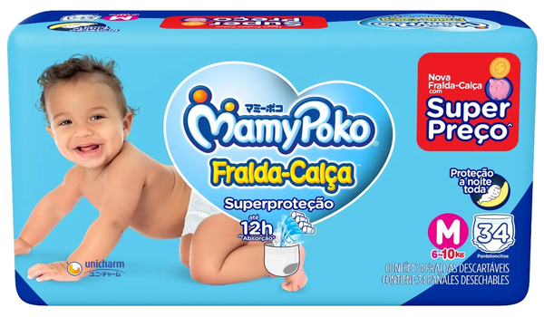 FRALDA DESC CALCA MAMYPOKO SUPERPR M 34U