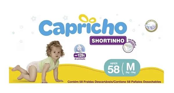 FRALDA CAPRICHO SHORT MEGA M C/58