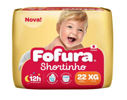 FRALDA FOFURA SHORTINHO XG 22UN