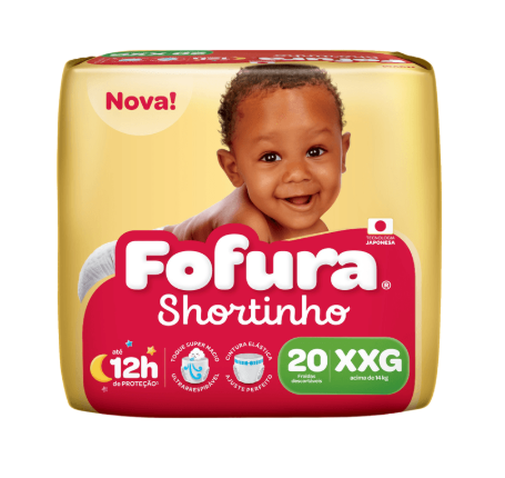 FRALDA FOFURA SHORTINHO XXG 20UN