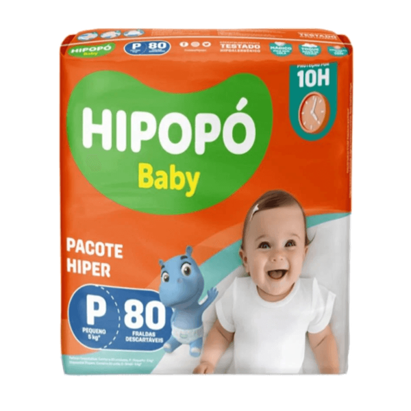 FRALDA HIPOPO BABY HIPER P 80