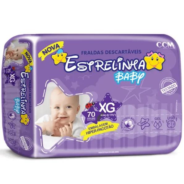 FRALDA ESTRELINHA HIPER XG C/70