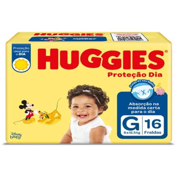 FRALDA HUGGIES PROT DIA JUMBINHO G 16UN
