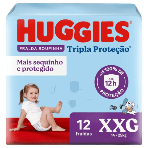 FRALDA HUGGIES PROT DIA JUMBINHO XXG 12U