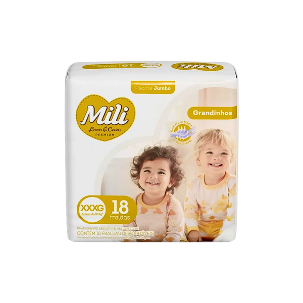 FRALDA LOVECARE JUMBO GRANDINHOS XXXG 18UN