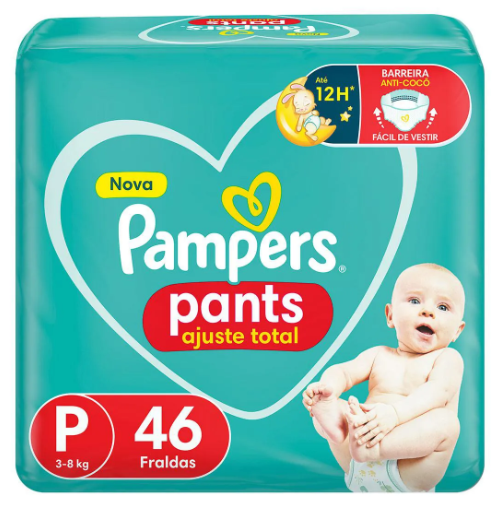 FRALDA DESC PANTS MEGA "P" PAMPERS C/46U