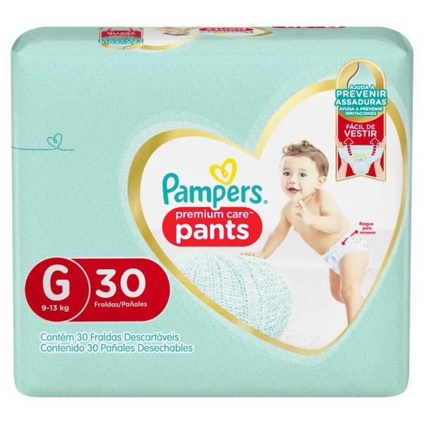 FRALDA PAMPERS PANTS MEGA M C/30UN