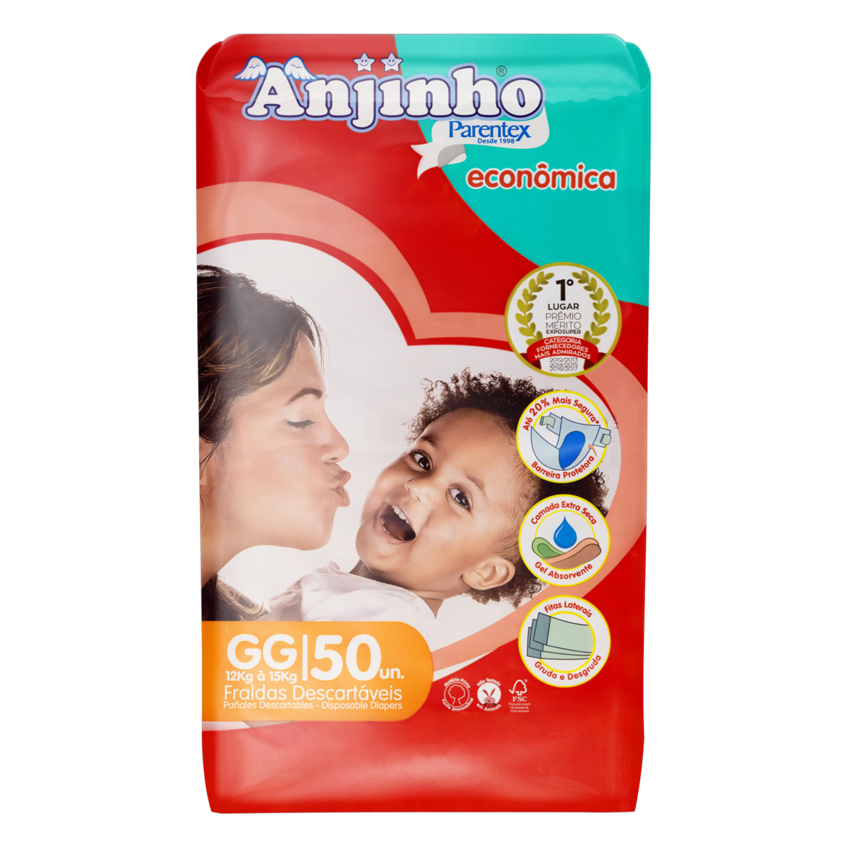 FRALDA ANJINHO ECONOMICA XG C/44