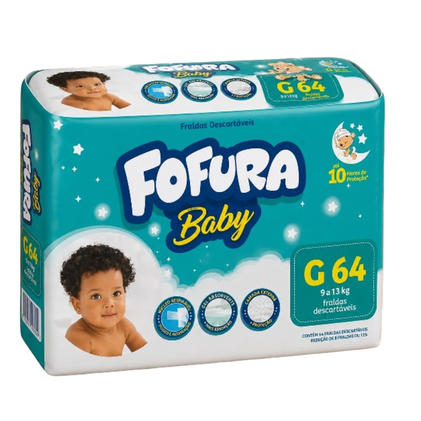 FRALDA FOFURA BABY HIPER G C 64