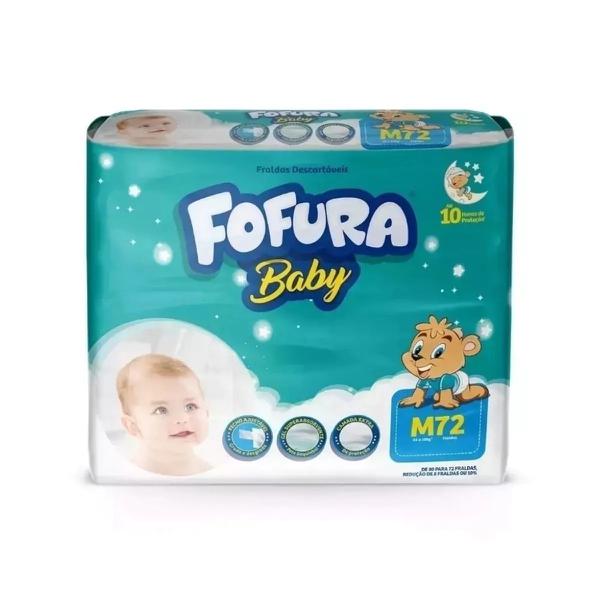 FRALDA FOFURA BABY HIPER M C/72UN