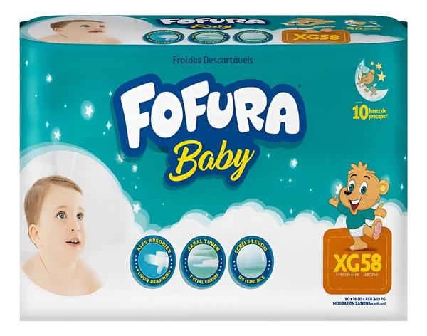 FRALDA FOFURA BABY HIPER XG 60UN