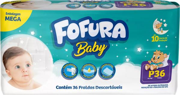 FRALDA DESC FOFURA BABY MEGA P C/36