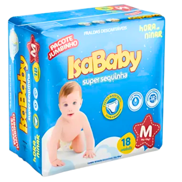 FRALDA ISABABY SUPER SEQUINHA JUMBINHO X
