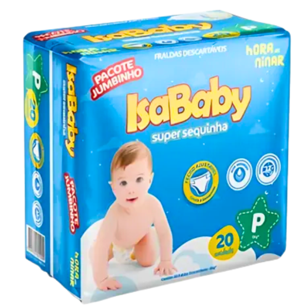 FRALDA ISABABYSUPER SEQUINHA JUMBINHO M