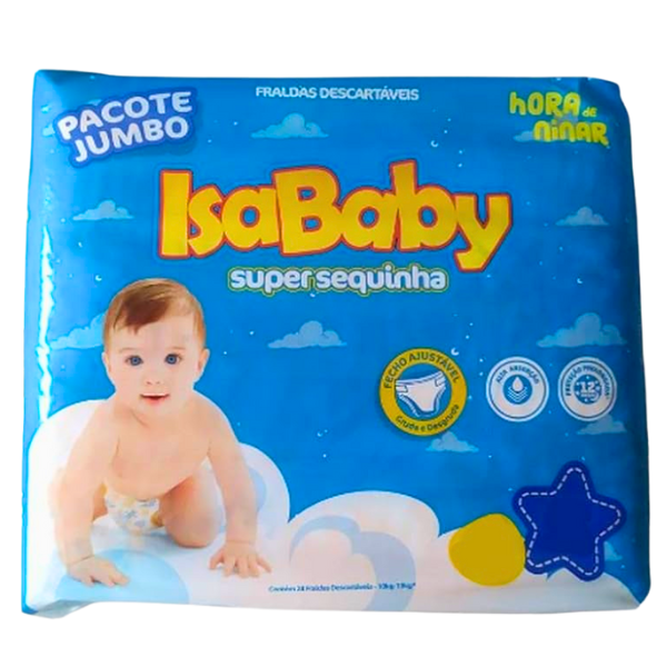 FRALDA  ISABABY SUPER SEQUINHA JUMBINHO