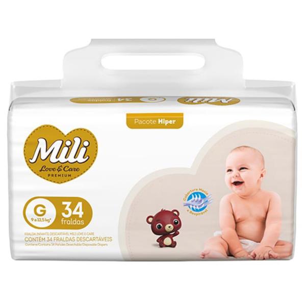 FRALDAS MILI LOVE CARE HIPER G34