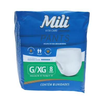 Roupa Intima Vita Care Mili C/ 8 G/Xg