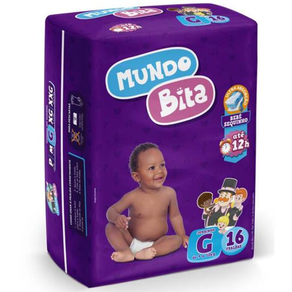 FRALDA MUNDO BITA JUBINHO G C/16
