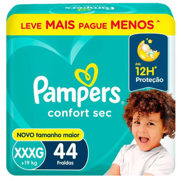 FRALDA PAMPERS CONFORT SUPERSEC XXXG