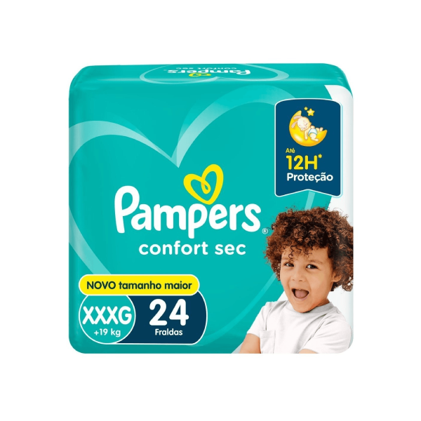 Fralda Pampers Confortsec Xxxg 24Un