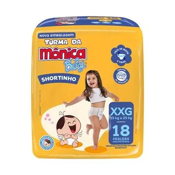 FRALDA TURMA DA MONICA 18UN XXG SHORTINH