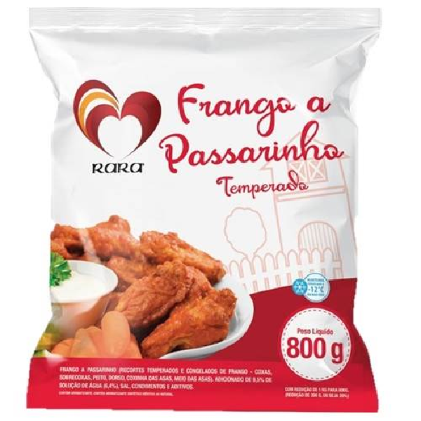 FRANGO PASSARINHO RARA 800G TEMP