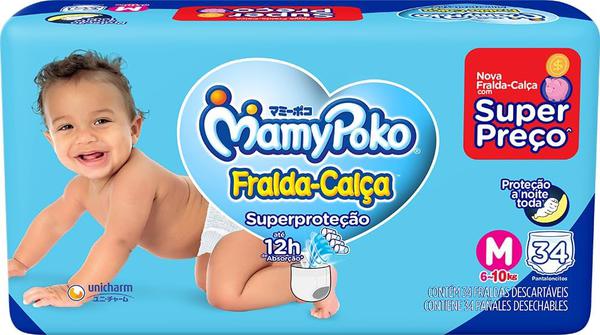 FRALDA MAMYPOKO SUPER PROT CALCA M 34UN