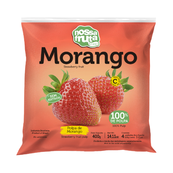 MORANGO NOSSAFRUTA CONG 400G SABORES ESPEC