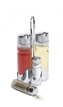 GALHETEIRO VIDRO 4PCS WESTERN