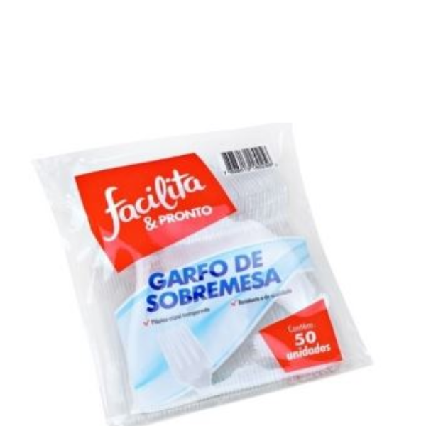 Garfo Plast Facil Pto Master Tr 50Un