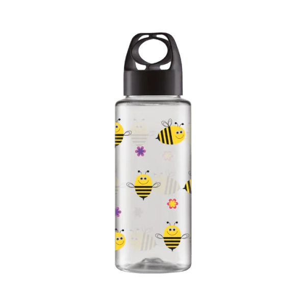 SQUEEZE MINI TRANSP ABELHA 350ML BANDEIRANTE