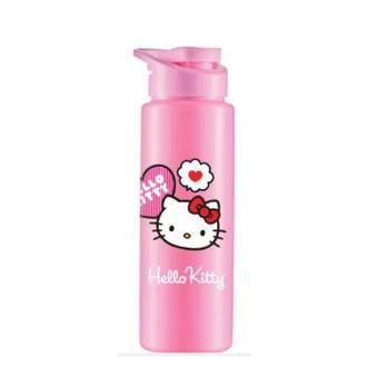 GARRAFA SQUEEZE 750ML HELLO KITTY ROSA