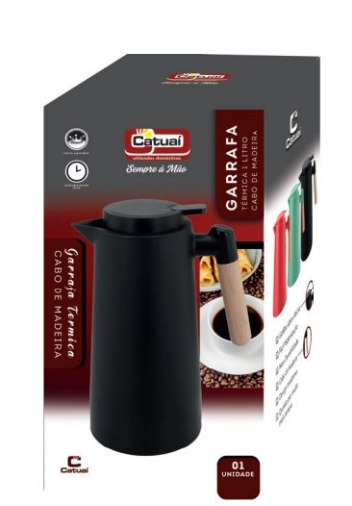 GARRAFA TERMICA VACUUM JUG CB MADEIRA 1L