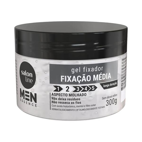 GEL FIXA SALON LINE MEN ESS 300G MEDIA